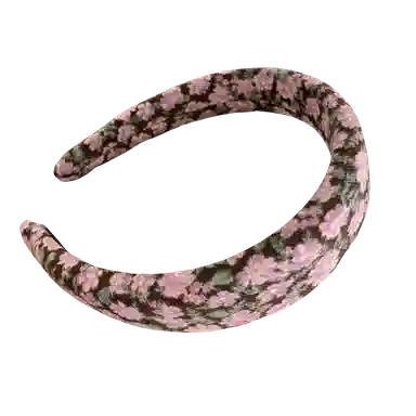 贯古今 法式复古碎花新款高级感百搭发卡头饰高颅顶压发海绵头箍发饰 布艺 发箍 女款