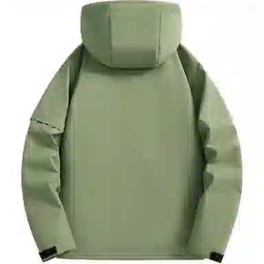 雅鹿优选  休闲简约印花插肩长袖连帽  防紫外线透气保暖超轻防水防风防寒冲锋衣 男女同款