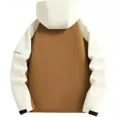 雅鹿优选  休闲简约印花插肩长袖连帽  防紫外线透气保暖超轻防水防风防寒冲锋衣 男女同款