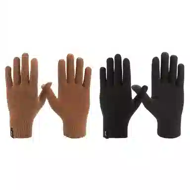 匹克 冬季保暖户外骑行滑雪触屏加绒骑车开车防寒针织毛线 腈纶 绒线手套 男女同款情侣款 多色可选