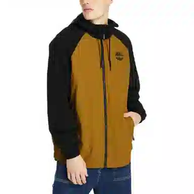 Timberland Colorblock Hooded Jacket Wheat