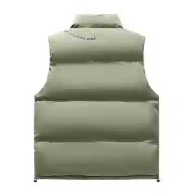 三体 问题系列 美式复古简约基础款字母印花休闲百搭立领保暖加厚柔软舒适户外工装机能风宽松无袖马甲 男女同款