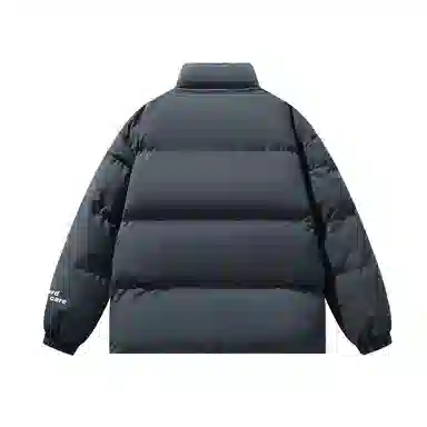 三体 面壁者系列 美式复古简约基础款字母印花加厚保暖防风防水防寒户外机能风宽松百搭立领开衫潮牌面包服棉服 男女同款