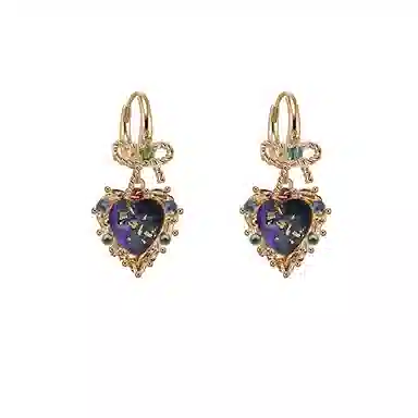 Masw Heart Alloy Earrings