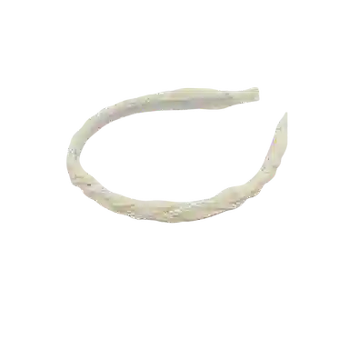 贯古今 高级感珍珠网纱编织麻花外出百搭压发发捆头箍洗脸防滑发卡头 布艺 发箍 女款