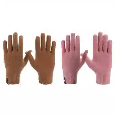 匹克 冬季保暖户外骑行滑雪触屏加绒骑车开车防寒针织毛线 腈纶 绒线手套 男女同款情侣款 多色可选