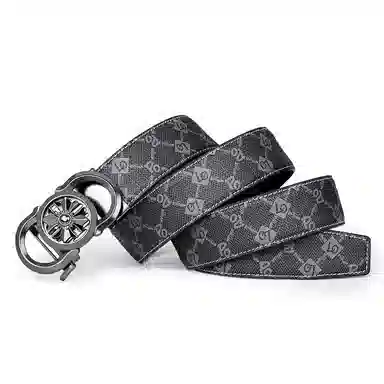 WilliamPOLO Classic Buckle Belt Gunmetal 3.5cm