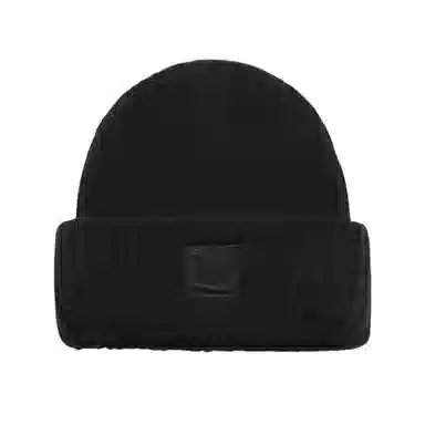 北极绒 刺绣大头围针织冬季 保暖超大版型显脸小 羊毛混纺 绒线帽 男女同款情侣款