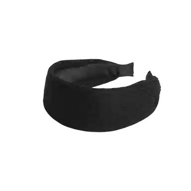 贯古今 复古纯色针织宽边平板压发高颅顶头箍百搭气质简约发卡头饰 布艺 发箍 女款