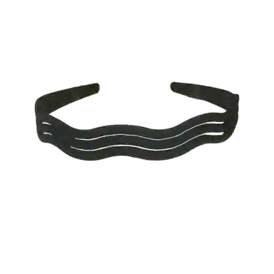 贯古今 高级感压发波浪带齿防滑细款洗脸发卡纯色发捆头饰女压发头箍 亚克力 发箍 女款