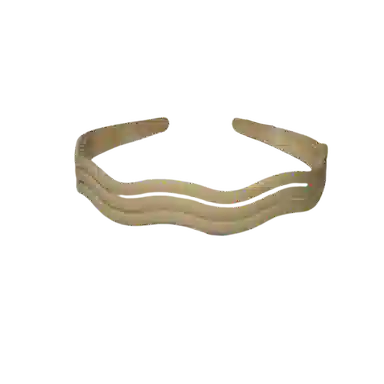 贯古今 高级感压发波浪带齿防滑细款洗脸发卡纯色发捆头饰女压发头箍 亚克力 发箍 女款