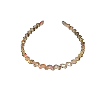 贯古今 简约纹理波浪新款精致高颅顶洗脸压发头箍头饰女气质百搭发卡 亚克力 发箍 女款