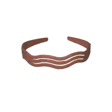 贯古今 高级感压发波浪带齿防滑细款洗脸发卡纯色发捆头饰女压发头箍 亚克力 发箍 女款