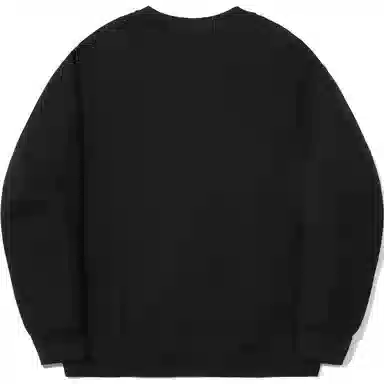 中国李宁 重燃系列 舒适休闲圆领套头宽松卫衣 男女同款 黑色