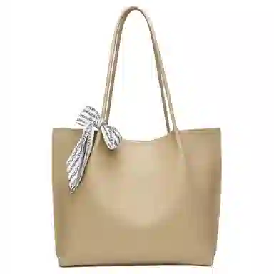 木林森 休闲简约质感日常通勤时尚百搭 合成革 手提单肩包 常规 女款 杏色