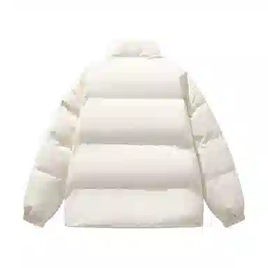 三体 面壁者系列 美式复古简约基础款字母印花加厚保暖防风防水防寒户外机能风宽松百搭立领开衫潮牌面包服棉服 男女同款