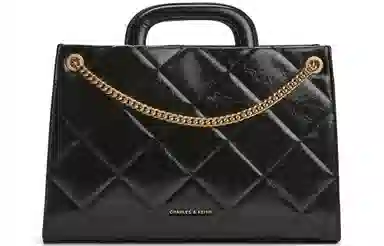 CHARLES&KEITH CK Quilted Chain Crossbody Bag Medium