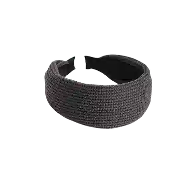 贯古今 复古纯色针织宽边平板压发高颅顶头箍百搭气质简约发卡头饰 布艺 发箍 女款