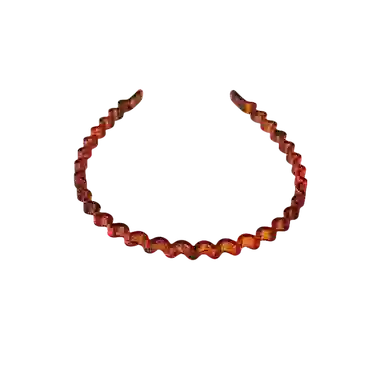 贯古今 简约纹理波浪新款精致高颅顶洗脸压发头箍头饰女气质百搭发卡 亚克力 发箍 女款