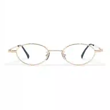 【联系客服可选配镜套餐】 佐川 超轻钛眼镜近视 小框可配高度数 素颜眼镜框个性复古文艺 椭圆形 光学镜架 男女同款情侣款