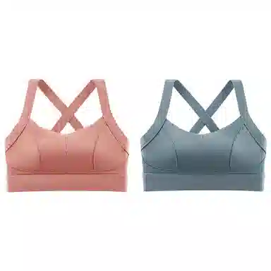 浪莎 舒适无痕无钢圈柔软亲肤轻薄透气收副乳防下垂运动聚拢文胸 女款 组合装