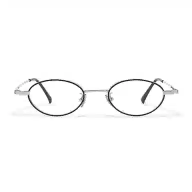 【联系客服可选配镜套餐】 佐川 超轻钛眼镜近视 小框可配高度数 素颜眼镜框个性复古文艺 椭圆形 光学镜架 男女同款情侣款