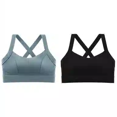 浪莎 舒适无痕无钢圈柔软亲肤轻薄透气收副乳防下垂运动聚拢文胸 女款 组合装