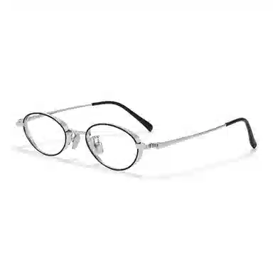 【联系客服可选配镜套餐】 佐川 超轻钛眼镜近视 小框可配高度数 素颜眼镜框个性复古文艺 椭圆形 光学镜架 男女同款情侣款