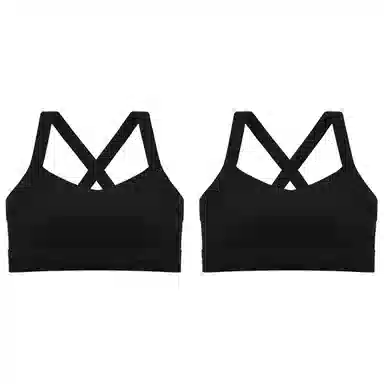 浪莎 舒适无痕无钢圈柔软亲肤轻薄透气收副乳防下垂运动聚拢文胸 女款 组合装