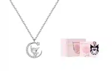 Sanrio Kuromi Star Moon Necklace S925 Silver