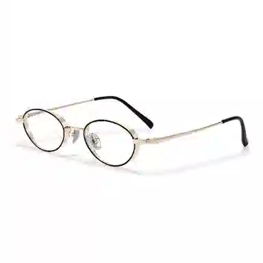 【联系客服可选配镜套餐】 佐川 超轻钛眼镜近视 小框可配高度数 素颜眼镜框个性复古文艺 椭圆形 光学镜架 男女同款情侣款