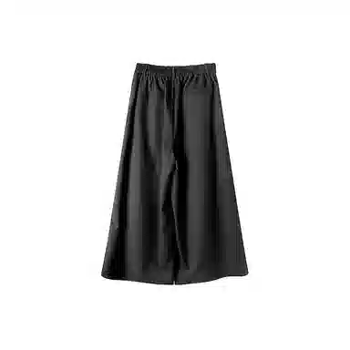 幻象者 原创设计解构八分武士裤宽松阔腿裙休闲裤 男女同款 黑色