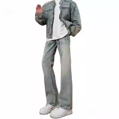 UPXIW Vintage Denim Pants