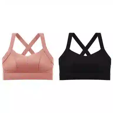 浪莎 舒适无痕无钢圈柔软亲肤轻薄透气收副乳防下垂运动聚拢文胸 女款 组合装