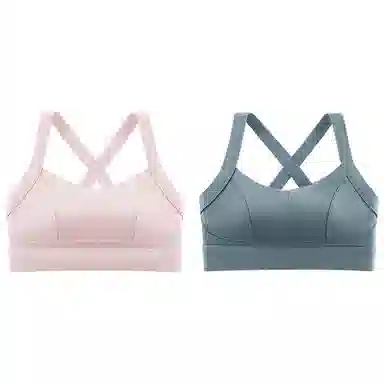浪莎 舒适无痕无钢圈柔软亲肤轻薄透气收副乳防下垂运动聚拢文胸 女款 组合装