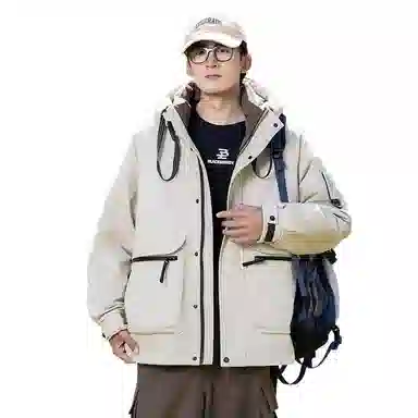 鸭鸭 时尚休闲工装百搭短款羽绒服 男女同款