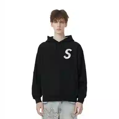 Supreme Week 6 x Swarovski S Logo Hooded Sweatshirt S