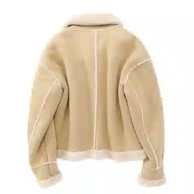 XIANGYING Solid Color Lapel Jacket