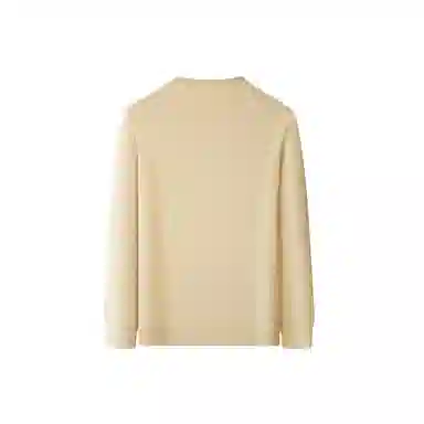 富铤 学院运动风字母印花弹力易打理圆领长袖卫衣 男款 卡其