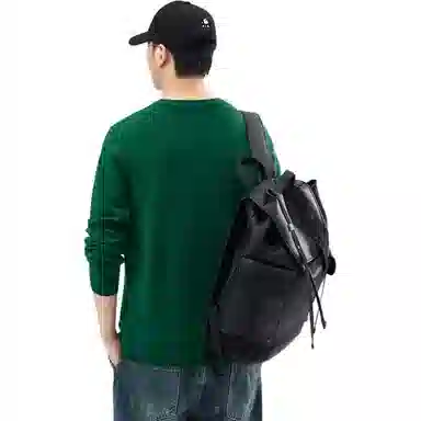 【dme】 圆领套头基础款宽松百搭纯色毛衣 男女同款