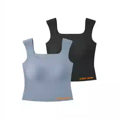 金莱克 螺纹凉感带胸垫显瘦修身防走光清爽透气宽肩带背心 女款