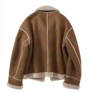 XIANGYING Solid Color Lapel Jacket