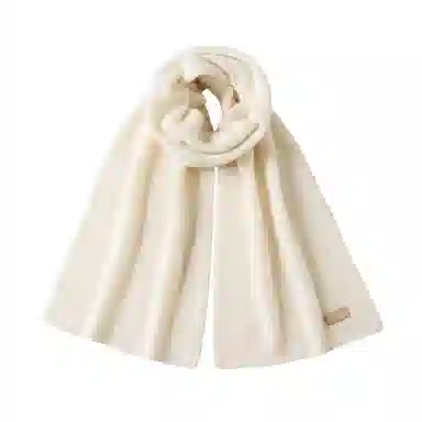 玖慕 小针织女秋冬百搭加厚保暖长辈轻奢红色 山羊绒 绒线围巾 女款