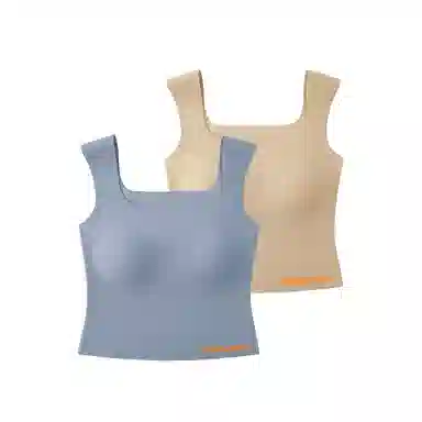 金莱克 螺纹凉感带胸垫显瘦修身防走光清爽透气宽肩带背心 女款