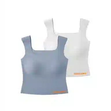 金莱克 螺纹凉感带胸垫显瘦修身防走光清爽透气宽肩带背心 女款