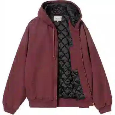 Carhartt WIP Kangaroo Pocket Hoodie Jacket Red