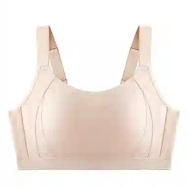 千奈美 纯色轻薄透气大胸显小光面无痕文胸 女款