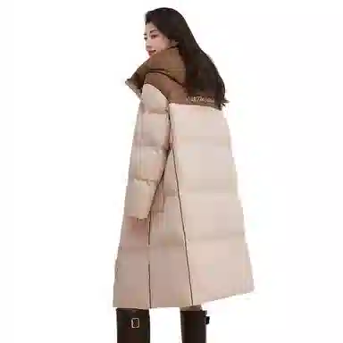 鸭鸭 连帽拉链长袖羽绒服 女款