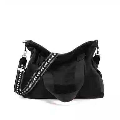 TAKI Casual Oxford Shoulder Bag Black