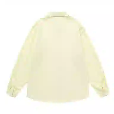 三体 你们都是虫子系列 复古美式简约基础款字母印花长款时尚百搭舒适透气薄款翻领条纹开衫休闲学生多巴胺长袖衬衫 男女同款